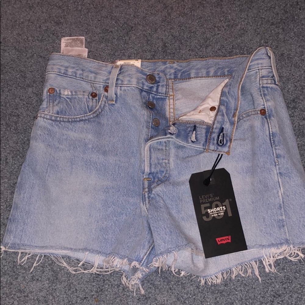 Levi’s 501 High Rise Denim Shorts